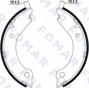 Комлект тормозных накладок FOMAR Friction FO 0314